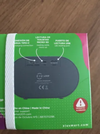 Altavoz Bluetooth Ziu Loop con soporte