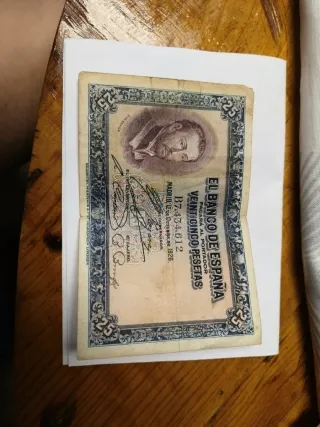 Billete 25 Pesetas 1926 España