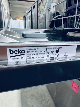 228.Lavavajillas Beko Inox Nuevo Tara Ancho 60