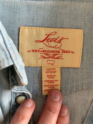 Camisa vaquera Levi's mujer T.XS lavada