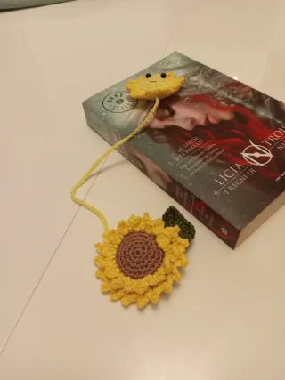 Segnalibro uncinetto Girasole
