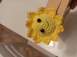 Segnalibro uncinetto Girasole