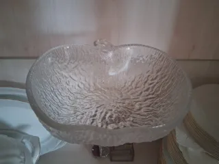 Juego 6 piezas postre cristal