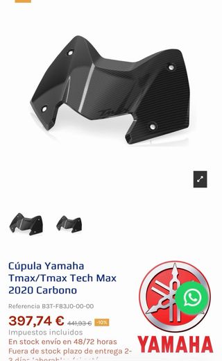 Cúpula TMAX 560 Carbono Negra