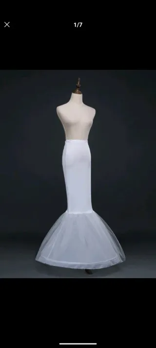 Cancán Enagua Flamenca Blanca Talla Única