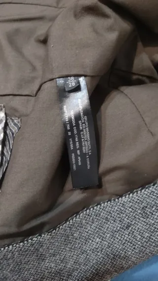 Chaqueta Massimo Dutti Marrón/Gris