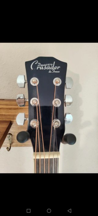 Guitarra Acústica Azul Crusader