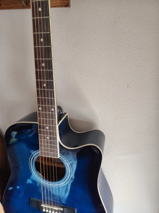 Guitarra Acústica Azul Crusader