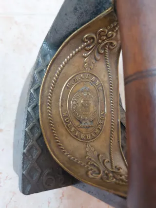 Plancha antigua de hierro restaurada