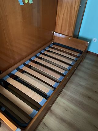 Cama nido 80x190 con 2 somieres y colchón