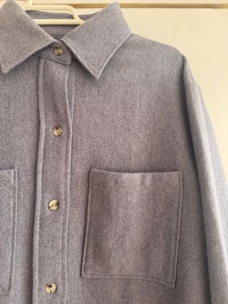 Camisa Massimo Dutti Gris Talla 38
