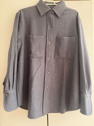 Camisa Massimo Dutti Gris Talla 38