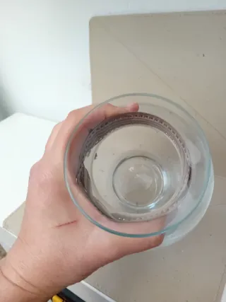 Jarrón de cristal decorado