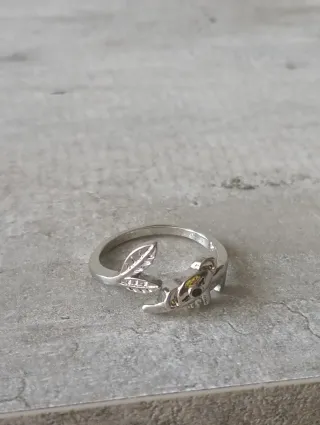 Anello regolabile con elefante