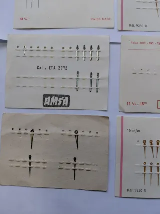 Lote de manecillas para relojes de pulsera