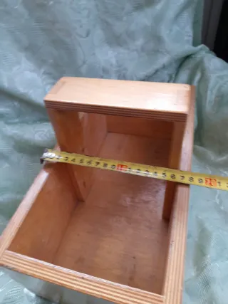 Cassetta porta attrezzi da cucito in legno