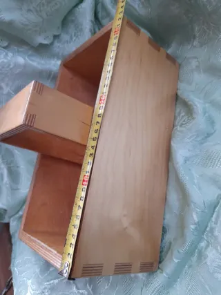 Cassetta porta attrezzi da cucito in legno