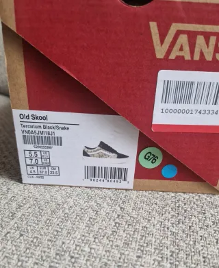 Zapatillas Vans Old Skool Piel Serpiente Talla 37