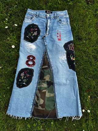 Gonna Maxi Jeans Patchwork B.J.J.