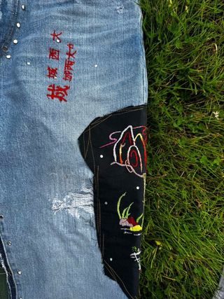 Gonna Maxi Jeans Patchwork B.J.J.