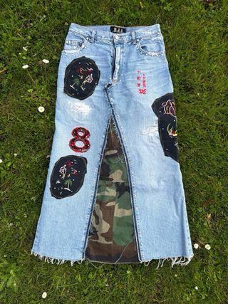 Gonna Maxi Jeans Patchwork B.J.J.