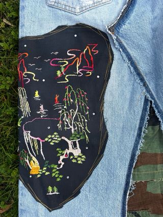 Gonna Maxi Jeans Patchwork B.J.J.