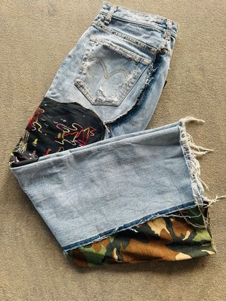 Gonna Maxi Jeans Patchwork B.J.J.