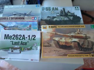 Maquetas Aviones y Tanques (T-90, Me262, IL-2)