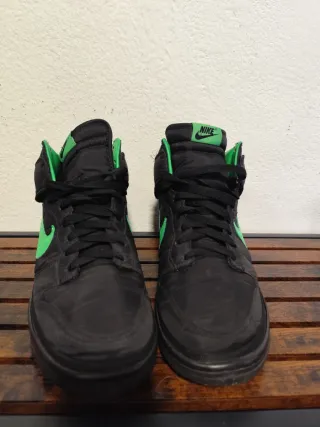 Nike Dunk High Negras y Verdes