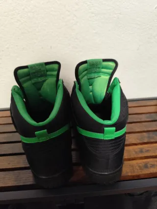 Nike Dunk High Negras y Verdes