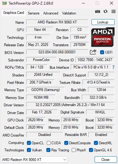 PowerColor RX 9060 XT 16GB afbeelding 6