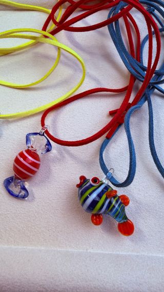 Set di 3 collane in vetro