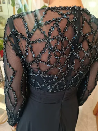 Vestido azul marino para eventos Talla S