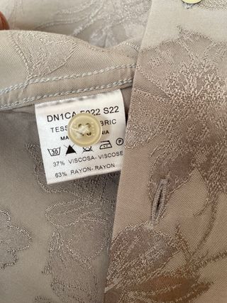 Camicia David Nanan Beige/Argento