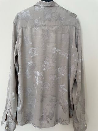 Camicia David Nanan Beige/Argento