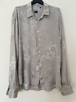 Camicia David Nanan Beige/Argento