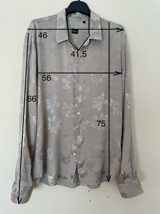 Camicia David Nanan Beige/Argento