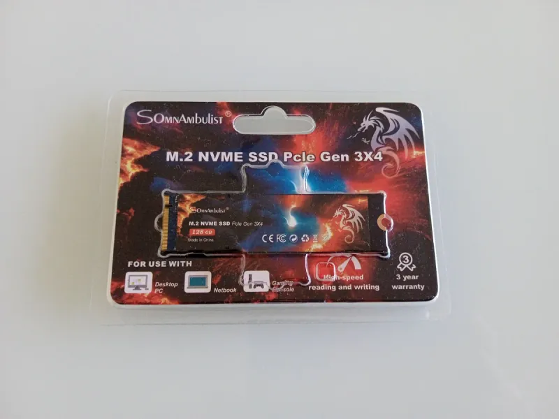 SSD Somnambulist M.2 NVMe PCIe Gen 3x4 128GB
