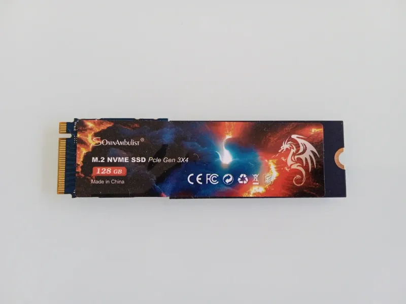 SSD Somnambulist M.2 NVMe PCIe Gen 3x4 128GB afbeelding 2