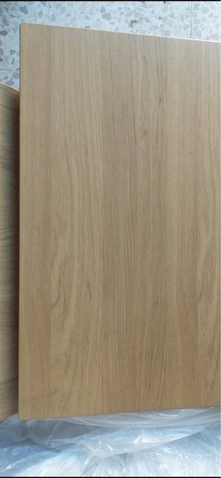 Mesa de comedor extensible  madera efecto roble