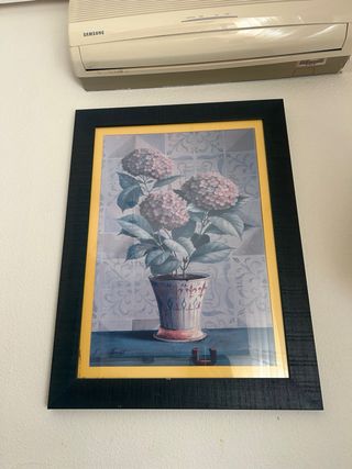 Cuadros decorativos flores (2 unidades)