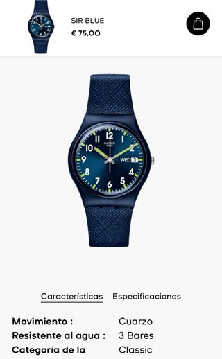 Swatch Sir Blue - Orologio da polso