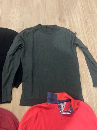 Lote 4 jerséis: 3 finos talla XL y 1 estilo polo