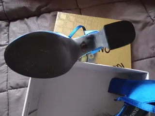 Sandali Tulipano tacco alto blu tg 38