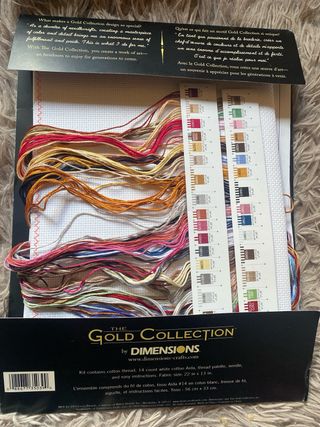 Kit Punto Cruz A Row of Love Dimensions