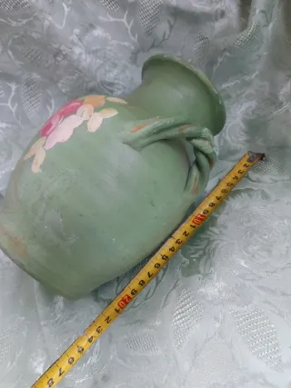 Vaso in terracotta decorato