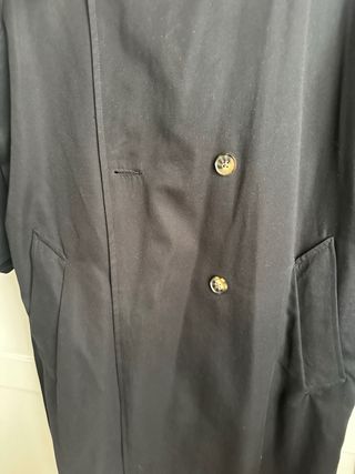 Trenca Stradivarius Negra Talla M