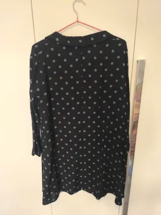 Vestido camisero lunares Zara Talla M