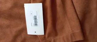 Vestido marrón ante manga larga