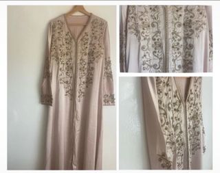 Kaftán beige bordado talla L/M